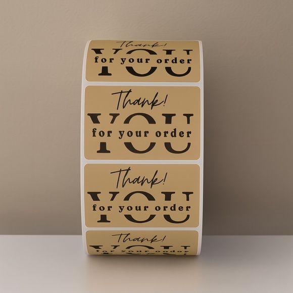 Thank You Order Stickers - Packaging Labels sticker - Small Business Supplies - Picture 1 of 11